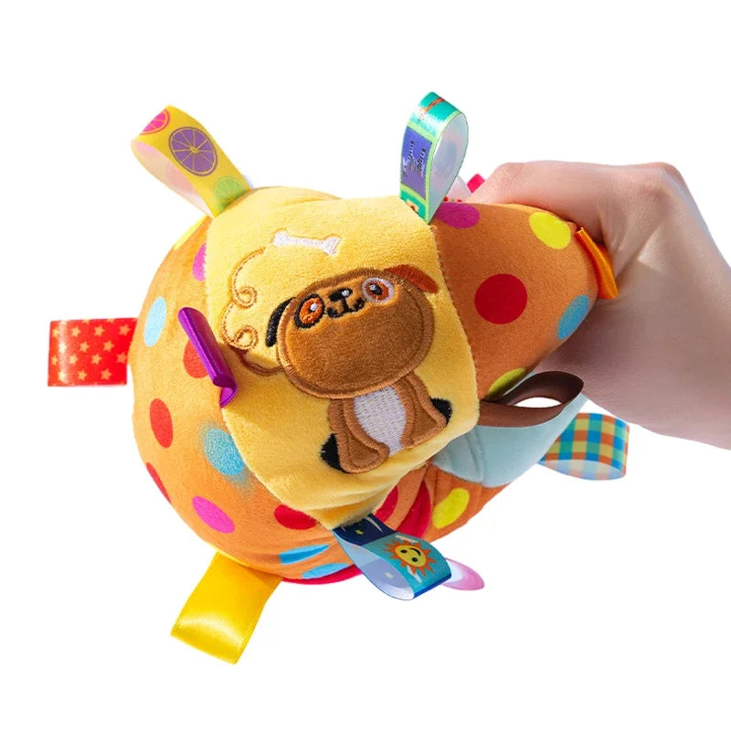 Happy Canine™ Interactive Ball Toy for Aggressive Chewers - Training, Decompression, Bite-Resistant Dog Toy with Handle and Bells