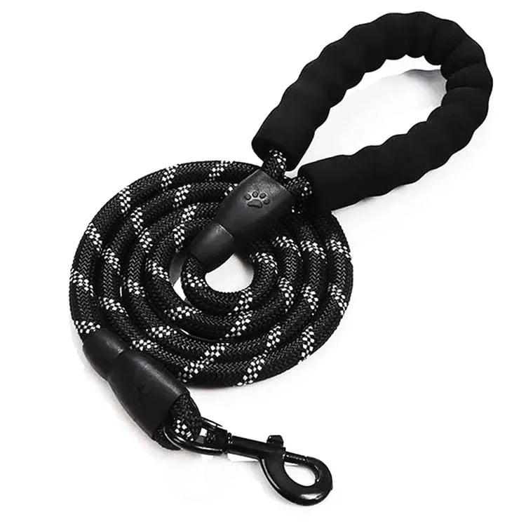 Happy Canine™ Strong Reflective Dog Leash – Durable Pet Leash for Small, Medium, and Large Dogs