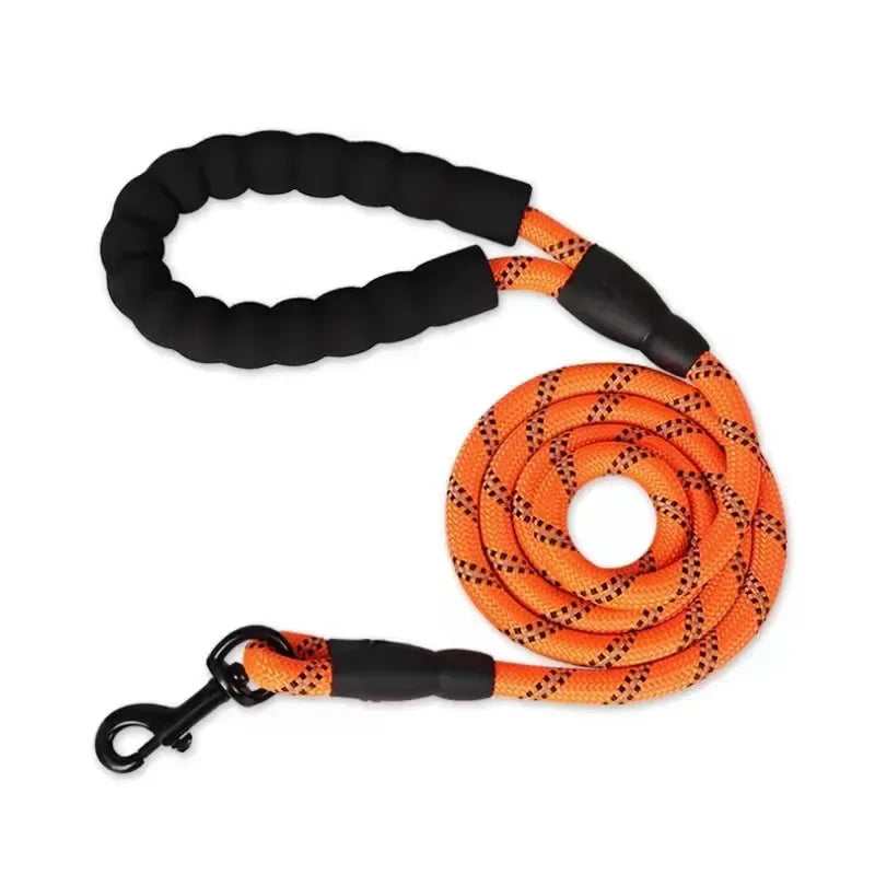 Happy Canine™ Strong Reflective Dog Leash – Durable Pet Leash for Small, Medium, and Large Dogs