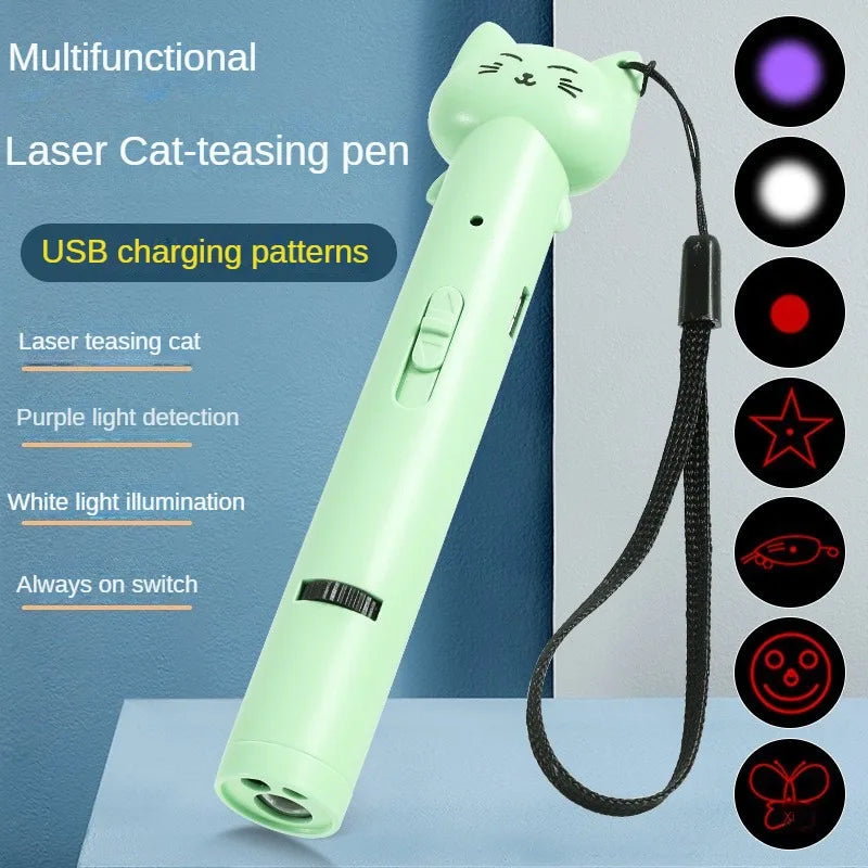 Happy Canine™ Multifunctional Laser Cat Toy – Interactive & Engaging Pet Toy