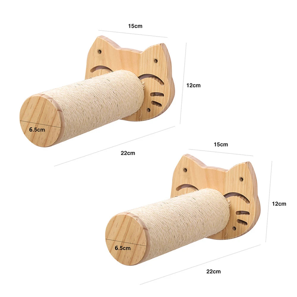 Happy Canine™ Wall-Mounted Cat Climbing Shelf